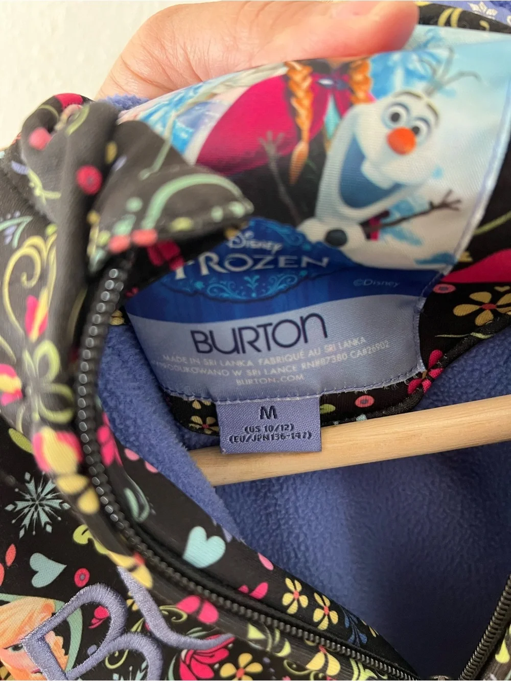 BURTON | Burton x Disney Frozen Elsa Base Layer Lightweight Fleece Zip Up | M